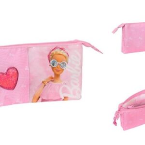 Barbie Federtasche Barbie Dreifaches Mehrzweck-Etui Girl Rosa 22 x 12 x 3 cm