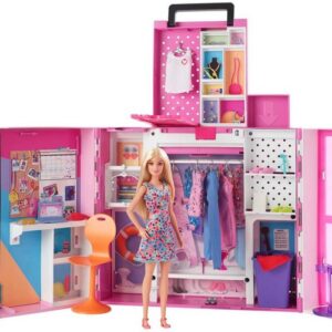 Barbie Puppenkleiderschrank Traum-Kleiderschrank mit Puppe (blond)