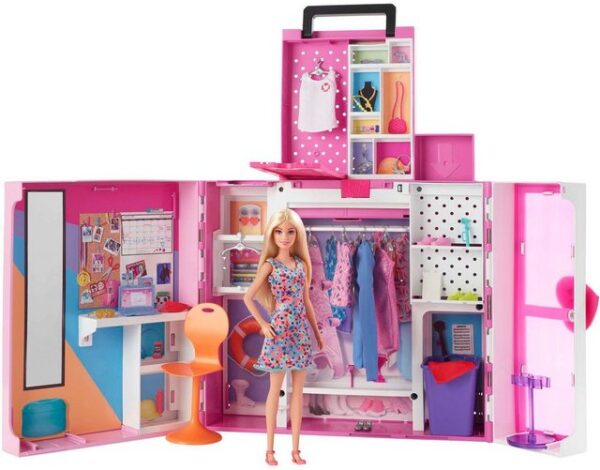 Barbie Puppenkleiderschrank Traum-Kleiderschrank mit Puppe (blond)