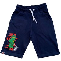 LEGO® Shorts LEGO® NINJAGO kurze Hosen Shorts für Kinder Jungen + Mädchen Gr.104/110 116/122 128/134 140/146 Dunkelblau und Grau