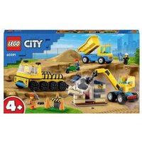 60391 LEGO® CITY Baufahrzeuge und Kran mit Abrissbirne