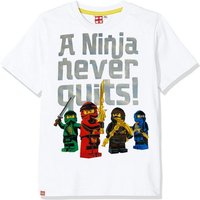 LEGO® Print-Shirt Ninjago T-Shirt weiß - silber Größen 104 116 128 140