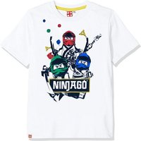 LEGO® Print-Shirt LEGO® Ninjago T-Shirt Jungen + Mädchen Gr. 104 116 128 140 weiß