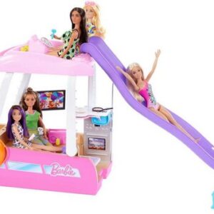 Barbie Puppen Fahrzeug Barbie Traumboot mit Pool und Rutsche inkl. Barbie Zubehör