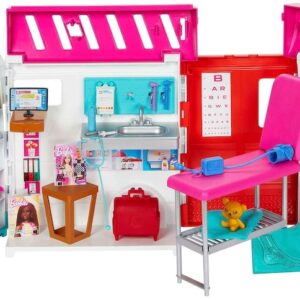 Barbie Puppen Fahrzeug »Krankenwagen 2-in-1 Spielset«