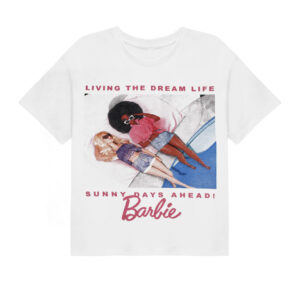 Barbie - Sunny Days Ahead Oversized Crop White - T-Shirt -  Weiß - S - 80% Baumwolle