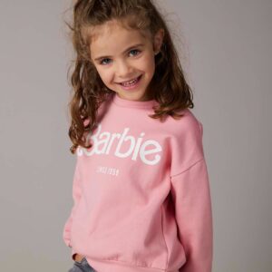 Mädchen Sweatshirt BARBIE Oeko-Tex bonbon