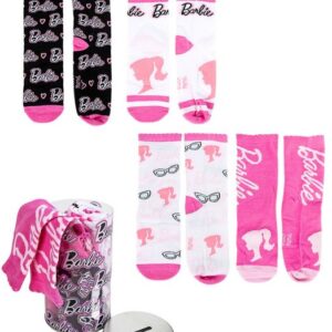 Barbie Socken (4-Paar) Geschenkset mit Spardose Gr.27-38