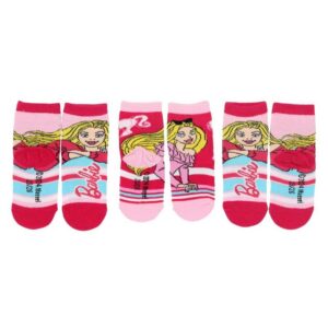 Barbie Sneakersocken Barbie Kinder Socken – 3er-Pack Söckchen für kleine Fashionistas