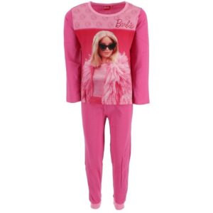 Barbie Pyjama Barbie Pyjama Schlafanzug aus weicher Baumwolle Nachtwäsche für Kinder