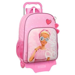 Barbie Rucksack Barbie Kinder Rucksack mit Rädern Girl Rosa 33 x 42 x 14 cm