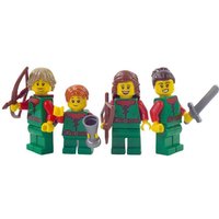 LEGO® LEGO® Waldläufer Minifiguren Grün - Menge 4x Spielbausteine