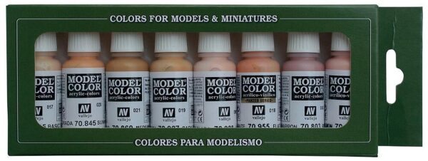 Model Color Set 24: Face/Skin Colours (8)