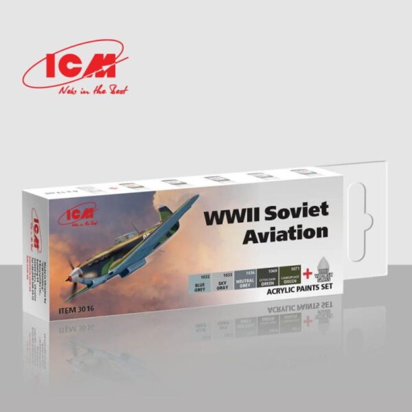 Acrylic Paint Set - WWII Soviet aviation