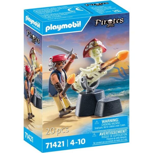 Playmobil® PLAYMOBIL Pirates Kanonenmeister, Konstruktionsspielsteine, (20 St)