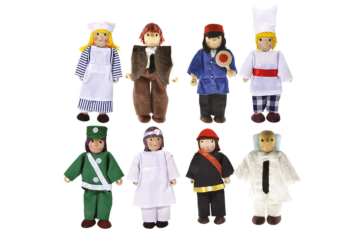 Winzling Biegepuppen Set - Berufe