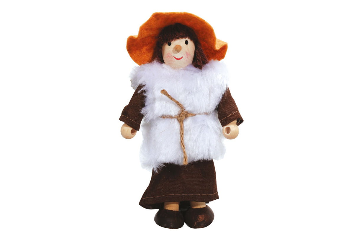 Winzling Biegepuppe - Hirte Helles Fell