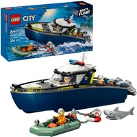 LEGO Konstruktionsspielzeug City Verfolgungsjagd im Polizeiboot