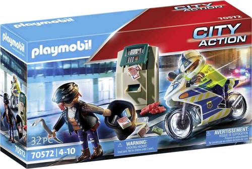 Playmobil® City Action Polizei-Motorrad: Verfolgung des Geldräubers 70572