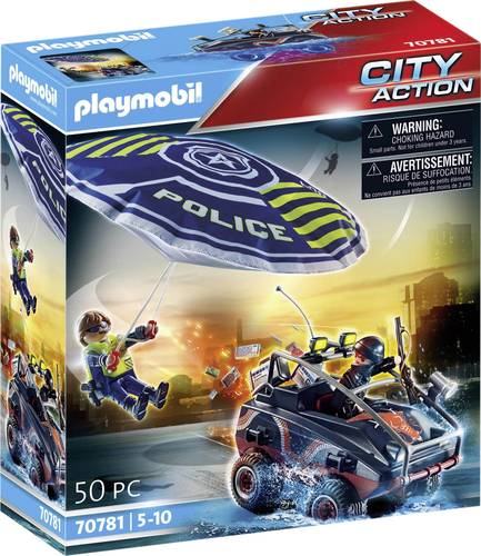 Playmobil® City Action Polizei-Fallschirm: Verfolgung des Amphibien-Fahrzeugs 70781