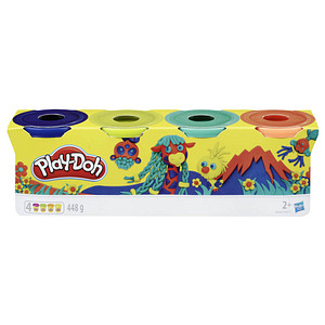 Play-Doh Knete WILD farbsortiert, 4 Farben je 112,0 g Play-Doh Knete WILD farbsortiert, 4 Farben je 112,0 g
