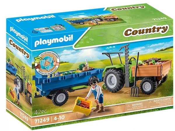 PLAYMOBIL® Country 71249 Traktor mit Hänger