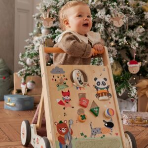 Baby Lauflernwagen HAPPY ANIMALS aus Holz FSC® Baby Lauflernwagen HAPPY ANIMALS aus Holz FSC®
