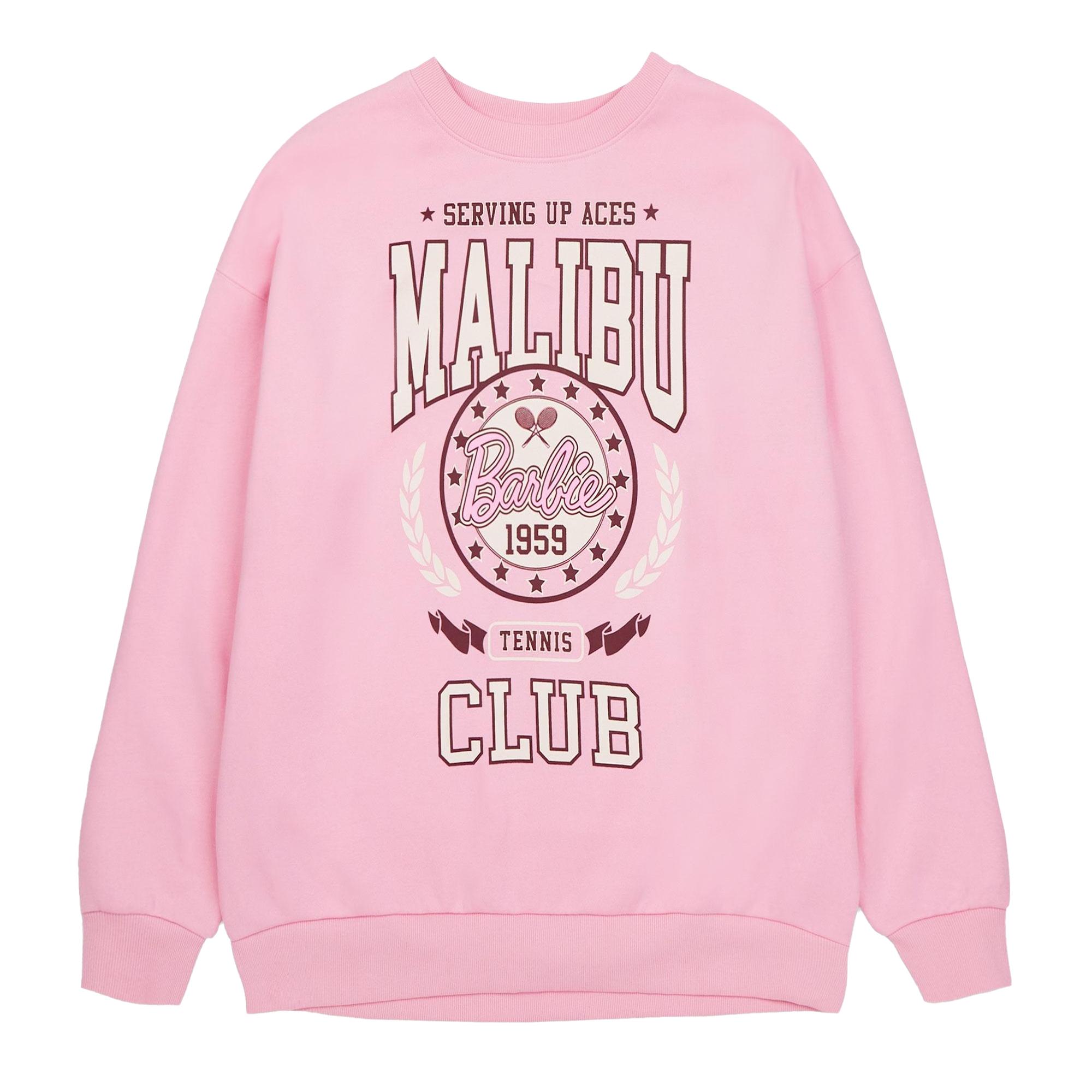 Barbie Damen/Damen Malibu Tennis Club Sweatshirt M rosa