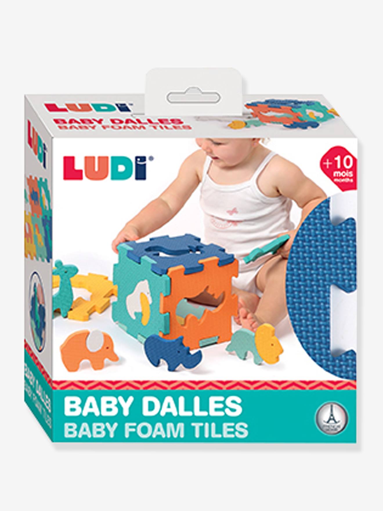 Baby Schaumstoff-Puzzlematte Tiere LUDI
