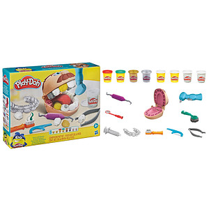 Play-Doh Knete Dr. Wackelzahn farbsortiert, 8 Farben je 56,0 g & Zubehör Play-Doh Knete Dr. Wackelzahn farbsortiert, 8 Farben je 56,0 g & Zubehör