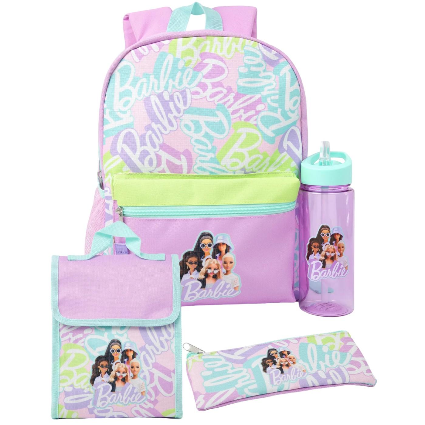 Barbie-Rucksack-Set (Packung mit 4) One Size violett