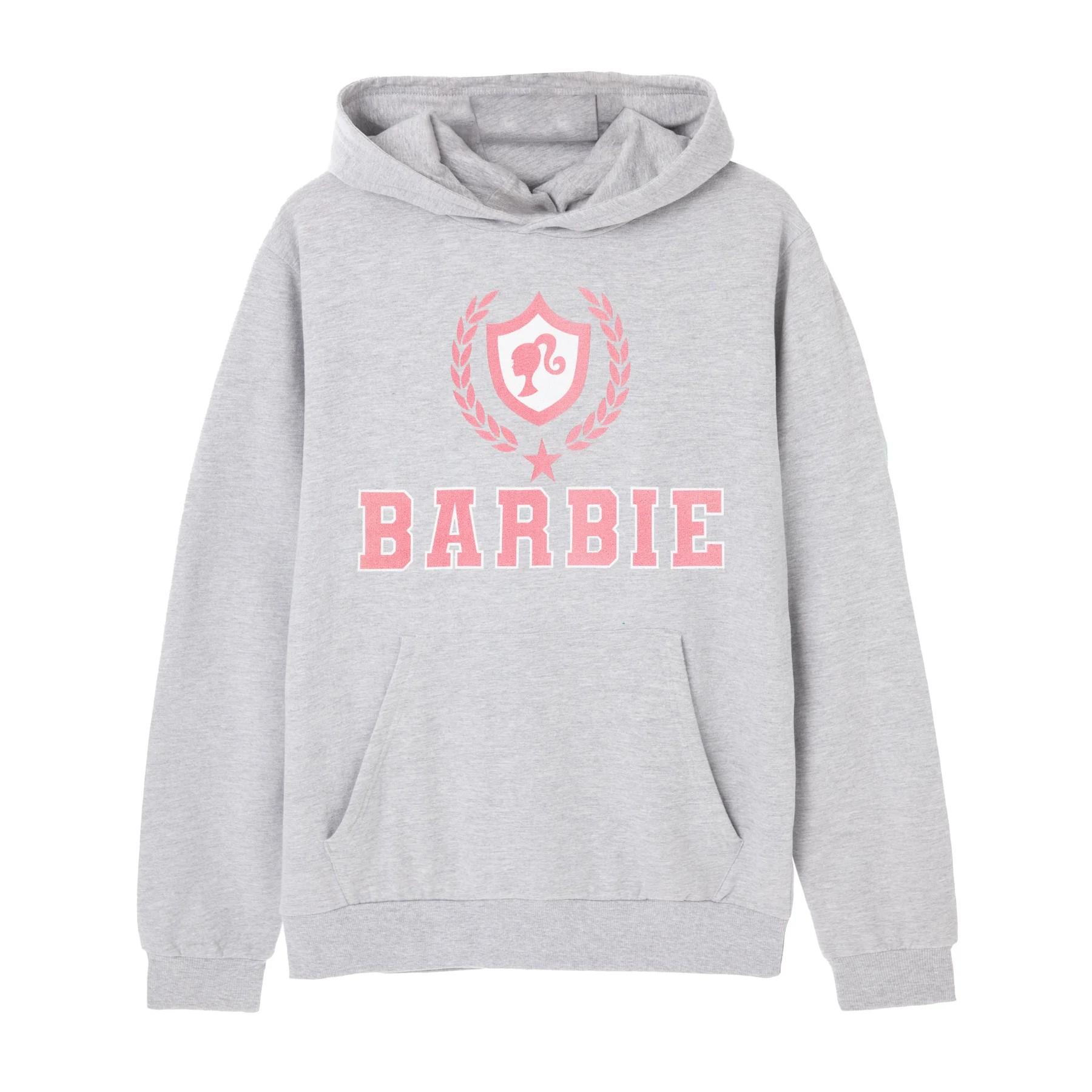 Barbie Damen/Damen Collegiate Logo Marl Hoodie M grau