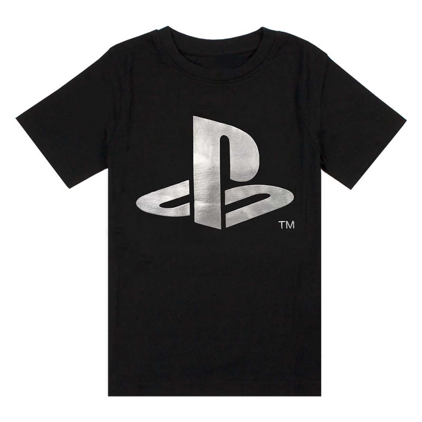 Playstation Jungen T-Shirt in Folie mit Logo 7-8 Years schwarz
