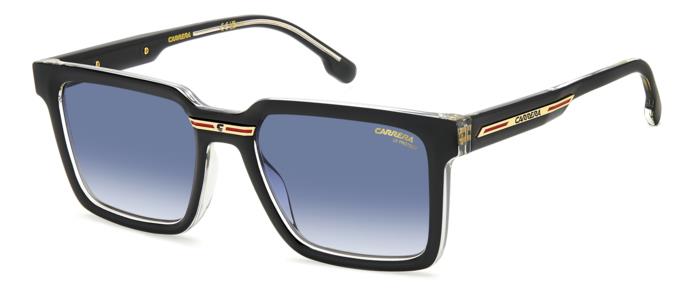 Carrera Herren VICTORY C 02/S 7C5/08 Sonnenbrillen Bio -Polyamid Schwarz Blau Quadratisch Normal Schattiert