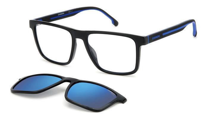 Carrera Herren CA8061/CS D51/5X Sonnenbrillen Injiziert Schwarz / Blau Blau Quadratisch Polarisiert Clip-on Carrera Herren CA8061/CS D51/5X Sonnenbrillen Injiziert Schwarz / Blau Blau Quadratisch Polarisiert Clip-on