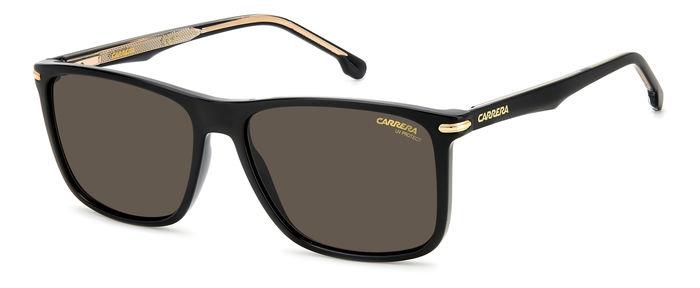 Carrera Herren CARRERA 298/S 807/IR Sonnenbrillen Plastik Schwarz Grau Quadratisch