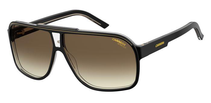 Carrera Herren GRAND PRIX 2 807/HA Sonnenbrillen Plastik Schwarz Braun Quadratisch  Schattiert