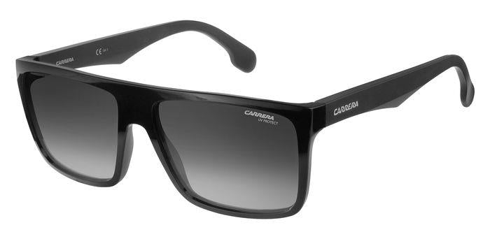 Carrera Herren CARRERA 5039/S 807/9O Sonnenbrillen Plastik Schwarz Grau Quadratisch  Schattiert