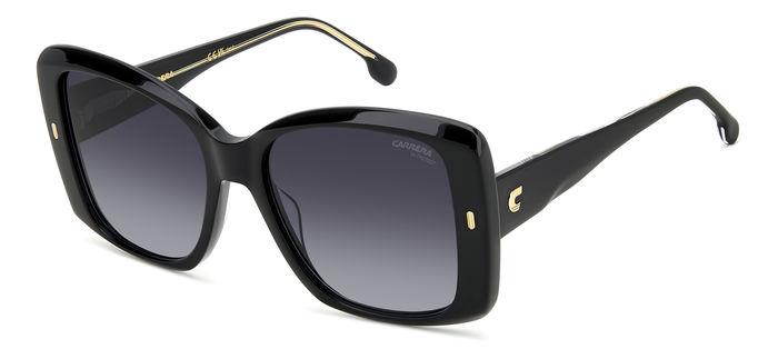 Carrera Damen CARRERA 3030/S 807/9O Sonnenbrillen Acetat Schwarz Grau Quadratisch Normal Schattiert