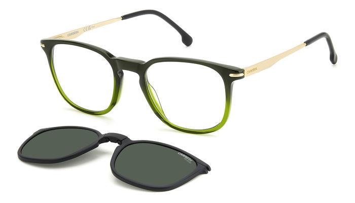Carrera Herren CA 332/CS 4C3/UC Sonnenbrillen Acetat Grün Grün Quadratisch Polarisiert Clip-on