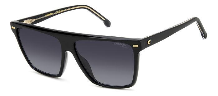 Carrera Damen CARRERA 3027/S 807/9O Sonnenbrillen Acetat Schwarz Grau Quadratisch Normal Schattiert