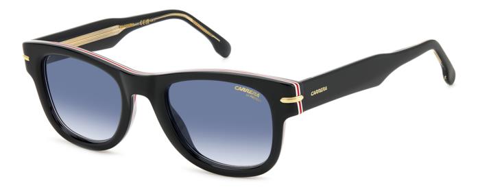 Carrera Herren CARRERA 330/S 807/08 Sonnenbrillen Acetat Schwarz Blau Quadratisch  Schattiert