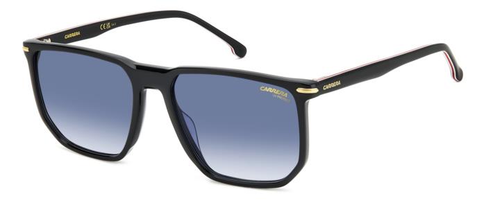 Carrera Herren CARRERA 329/S 807/08 Sonnenbrillen Acetat Schwarz Blau Geometrisch  Schattiert