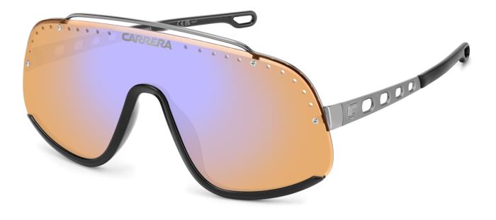 Carrera Unisex FLAGLAB 16 8IJ/DP Sonnenbrillen Metall Ruthenium Orange Maske  Spiegel