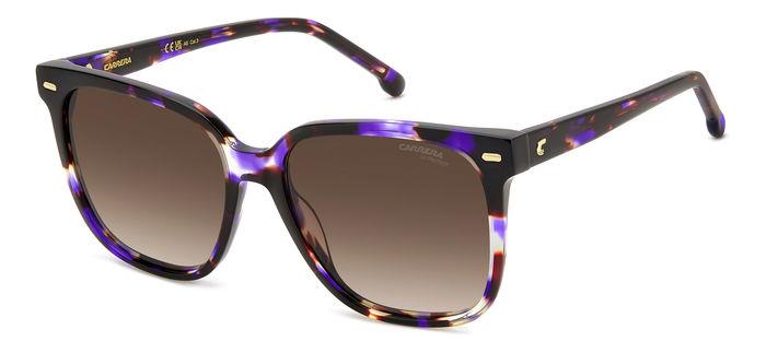Carrera Damen CARRERA 3002/S HKZ/HA Sonnenbrillen Acetat Havanna Viola Braun Quadratisch  Schattiert