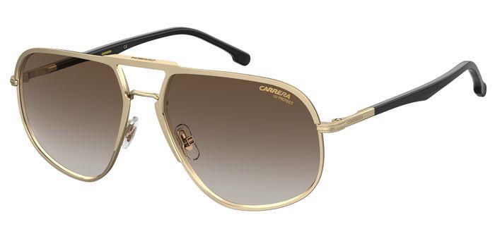 Carrera Herren CARRERA 318/S J5G/86 Sonnenbrillen Plastik Gold Braun Pilot  Schattiert