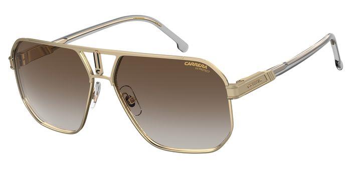 Carrera Herren CARRERA 1062/S J5G/86 Sonnenbrillen Metall Gold Braun Geometrisch  Schattiert