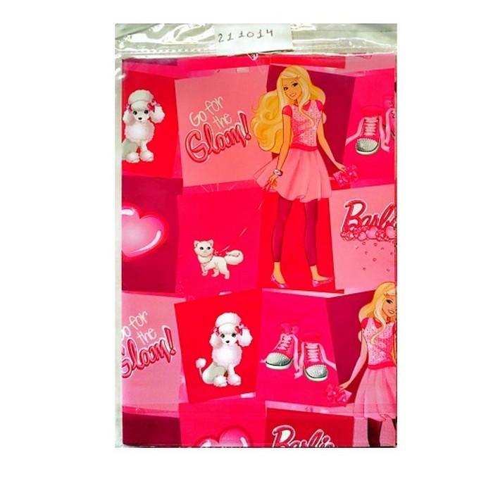 Barbie Geschenkpapierbogen Set One Size rosa/weiß