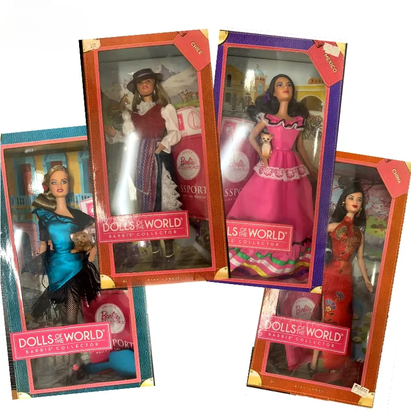 Original Barbie Puppen der Welt Serie Reise Um Begrenzte Sammlung Spielzeug für Mädchen Barbie Collector Ethnische Puppe Brinquedo Original Barbie Puppen der Welt Serie Reise Um Begrenzte Sammlung Spielzeug für Mädchen Barbie Collector Ethnische Puppe Brinquedo