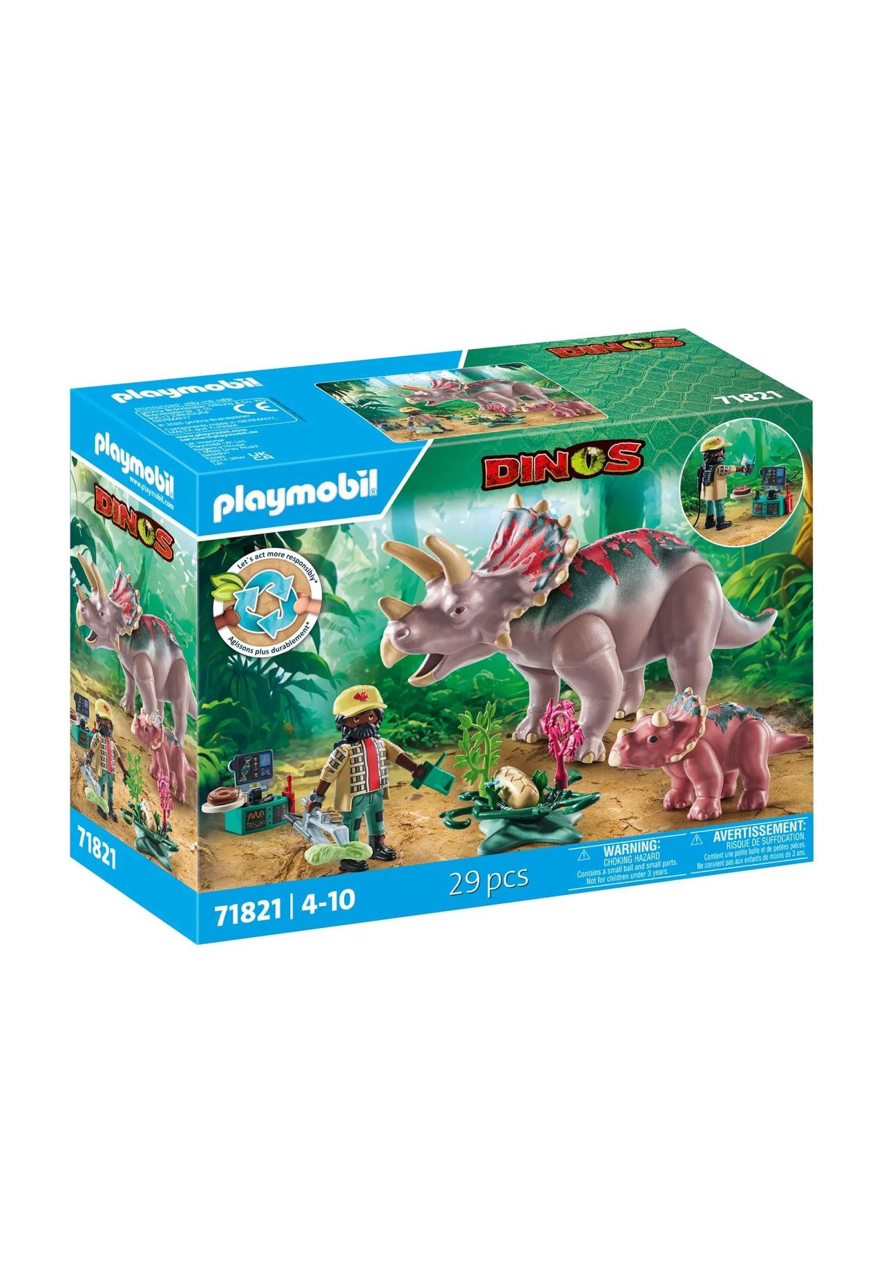 playmobil® Dinos - Triceratops mit Jungtier 71821